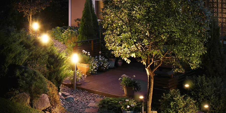 Decks & Patio Lighting installed by Stonebridge Lawn & Garden